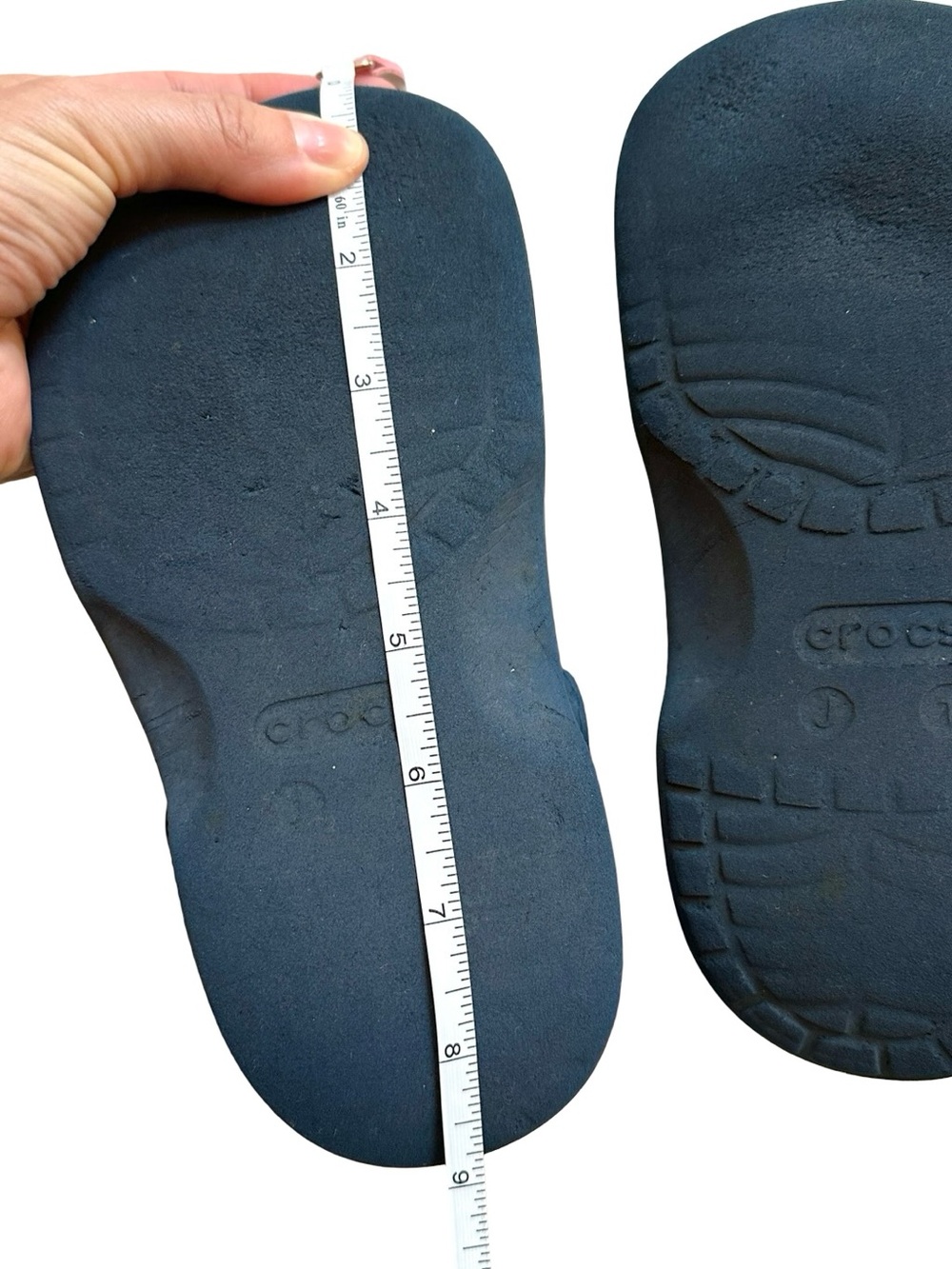 Crocs Kids Baya Clog Navy Size J1 Comfort Slip On Shoes - Picture 9 of 10